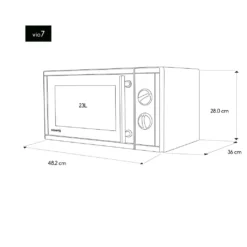 H.Koenig Mikrowelle Mit Grill VIO7 -Günstiges Brat Lust Geschäft 7f8acbe401f5ebd22a9db47eded9f554