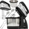 LEHMANN Küchenmaschine 2,5 L Knetmaschine Rührmaschine Teigmaschine, Turbo Handmixer | Handrührer | Stabmixer | Hand Mixer 600W -Günstiges Brat Lust Geschäft 81a536be8c2f0e8fbeae89cb3895318a
