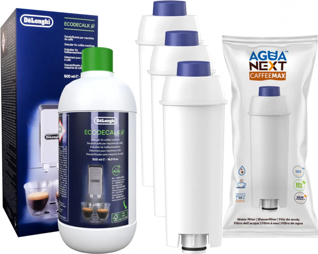 3x Ersatzt-Wasserfilter + Delonghi 500ml EcoDecalk Entkalk Von Wesper Kompatible Mit DeLonghi ECAM 45.366.B 3 3x Ersatzt-Wasserfilter + Delonghi 500ml EcoDecalk Entkalk Von Wesper Kompatible Mit DeLonghi ECAM 45.366.B