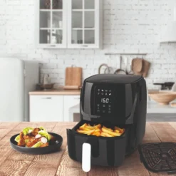 Heißluftfritteuse Fritteuse Fettarm Heißluft 1300W Touch Display Timer Schwarz -Günstiges Brat Lust Geschäft 8328139946a5dacb97dc89f533aae54a