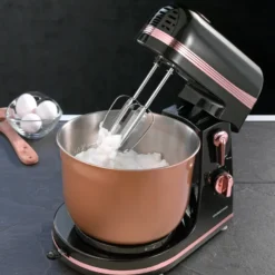 GOURMETmaxx Küchenmaschine Schwarz, Roségoldfarben -Günstiges Brat Lust Geschäft 83b8884602184b9cfb159efabeab8b08