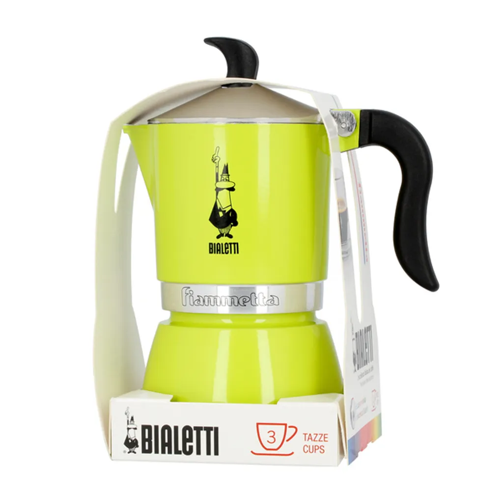Bialetti Fiammetta, Mokka-Kanne, Gelb, Aluminium, 3 Tassen, Fiammetta, 1 Stück(e) 5 Bialetti Fiammetta, Mokka-Kanne, Gelb, Aluminium, 3 Tassen, Fiammetta, 1 Stück(e) – Bild 3