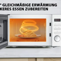 Mikrowelle 20L, Solo-Mikrowelle Mit 8 Menüs/Timer/LED-Digitalanzeige/700W Grill/5 Leistungsstufen/Praktischer Auftaufunktion/Beleuchtung Im Innenraum -Günstiges Brat Lust Geschäft 862429a64c26685d72513d6d84c32ff2