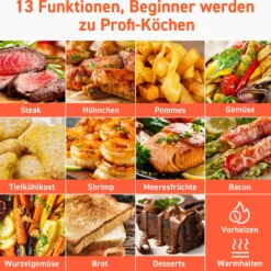 Cosori Premium 5,5-Liter Heißluftfritteuse, Grau -Günstiges Brat Lust Geschäft 86ee474c623ec4d9e112a1765535c769