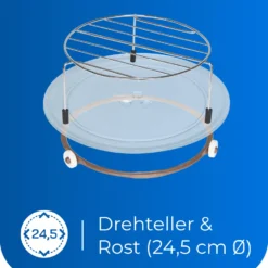 Exquisit Mikrowelle MW717-070G Schwarz | 700 Watt | Timer | 900 Watt Grill -Günstiges Brat Lust Geschäft 87796709780821d62f2a6602f04cb8e0 1