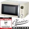 Melissa 16330108 CLASSICO Retro 20 Liter Mikrowelle Creme -Günstiges Brat Lust Geschäft 87a10fd741f1e59ed0bba4aacfffbc92