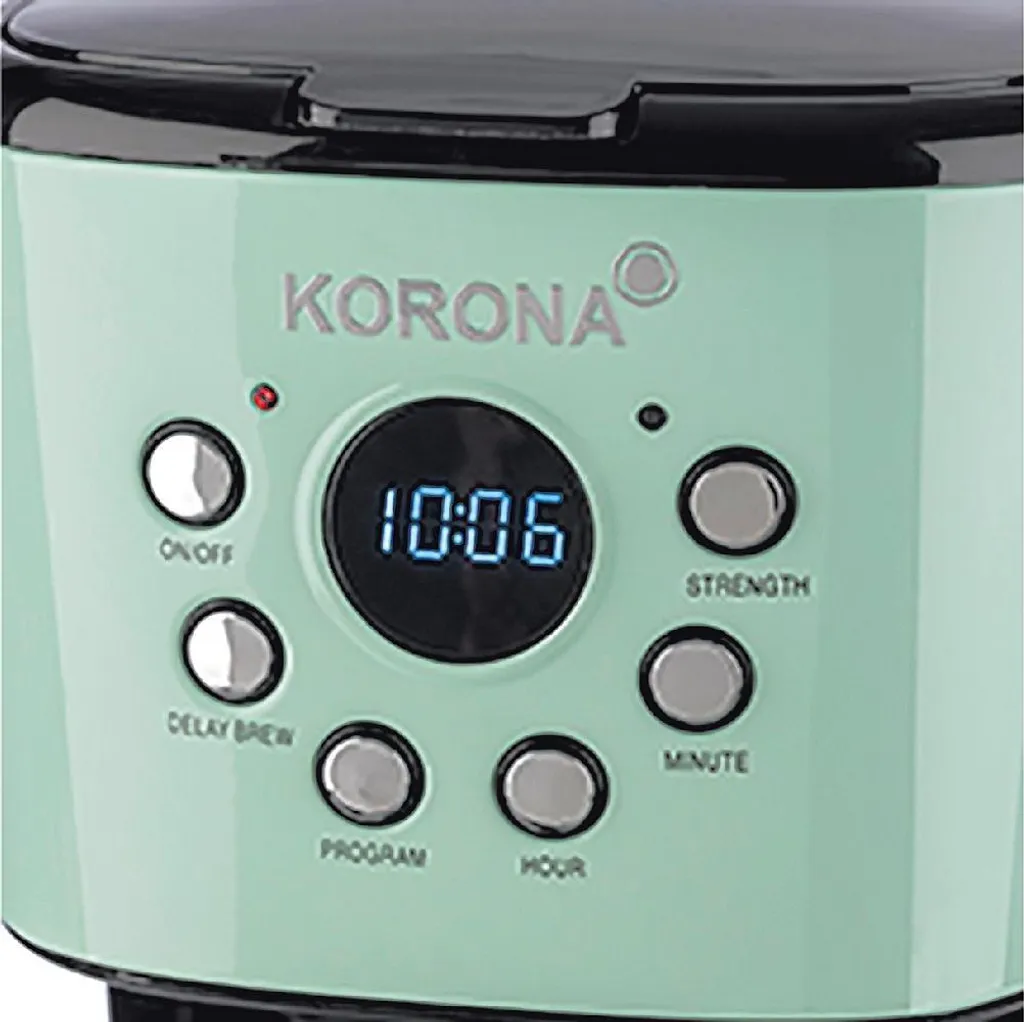KORONA Kaffeeautomat Retro 12 Tassen 1,5l 900Watt Mint 4 KORONA Kaffeeautomat Retro 12 Tassen 1,5l 900Watt Mint – Bild 2
