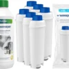 Wessper Set: 6x Wessper AquaLunga Wasserfilterpatrone Für DeLonghi Kaffeemaschinen (Ersatz SER3017 DLS C002) + Wessper CleanMax 500ml Entkalker -Günstiges Brat Lust Geschäft 895929874dc0b3de48de1a9890e52769