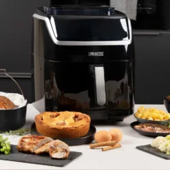 Princess Dampf-Fritteuse 1700W 6,5L Schwarz -Günstiges Brat Lust Geschäft 89e237ecd7c6b612758ca5f195f81191