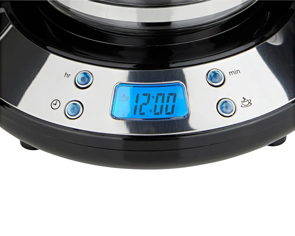 Russell Hobbs 24391-56 Inspire Black Digitale Kaffeemaschine Mit Timer, WhirlTech-Brühtechnologie, 1,25 L Glaskanne, 1100 Watt 4 Russell Hobbs 24391-56 Inspire Black Digitale Kaffeemaschine Mit Timer, WhirlTech-Brühtechnologie, 1,25 L Glaskanne, 1100 Watt – Bild 2