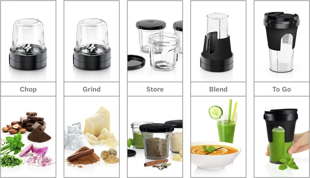 Bosch MUZ45XTM1 5-in-1 Multi-Zerkleinerer-Set 3 Bosch MUZ45XTM1 5-in-1 Multi-Zerkleinerer-Set