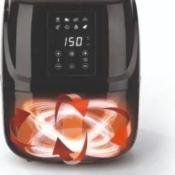 Heißluftfritteuse Fritteuse Fettarm Heißluft 1300W Touch Display Timer Schwarz -Günstiges Brat Lust Geschäft 8b82eb0f766fd12d2bcf325a3e4e434e