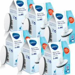 BRITA MicroDisc Wasserfilter 3stk. - Passend Für BRITA Fill&go Wasserfilter-Flaschen Und BRITA Fill&serve Wasserfilter-Karaffen (6er Pack)