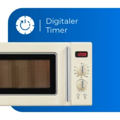 Exquisit Mikrowelle RMW720-3GDIG Creme | 20 Liter Nutzinhalt | 1000 Watt | Creme -Günstiges Brat Lust Geschäft 955ff5024783b346d9a1100d2a6dcc7d