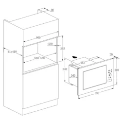 PKM Einbau Mikrowelle Mit Grill Microwelle MW900-23G-IN Edelstahl 900 W 23 L -Günstiges Brat Lust Geschäft 962120ffa7dac92afffee0bd38ee7944