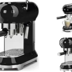 SMEG Espresso Kaffeemaschine Schwarz ECF01BLEU -Günstiges Brat Lust Geschäft 976d9600d2ad172e54087294f29234e5