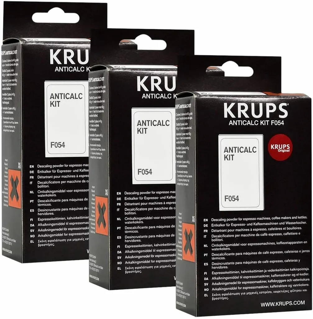 Krups Anticalc Kit* F054 Entkalker, Kalkreiniger, Kalkentferner, 3er Pack 3 Krups Anticalc Kit* F054 Entkalker, Kalkreiniger, Kalkentferner, 3er Pack