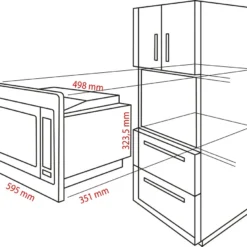 Bomann 3in1 Einbau-Mikrowelle Mit Grill Und Heißluft, 25 L Garraum, 8 Automatikprogramme, Auftaufunktion, Inkl. Grillrost Und Drehteller (Ø 27 Cm), 900 Watt, Edelstahl, MWG 3001 H EB -Günstiges Brat Lust Geschäft 991a88b934fad20b7218ce73b5f496f1