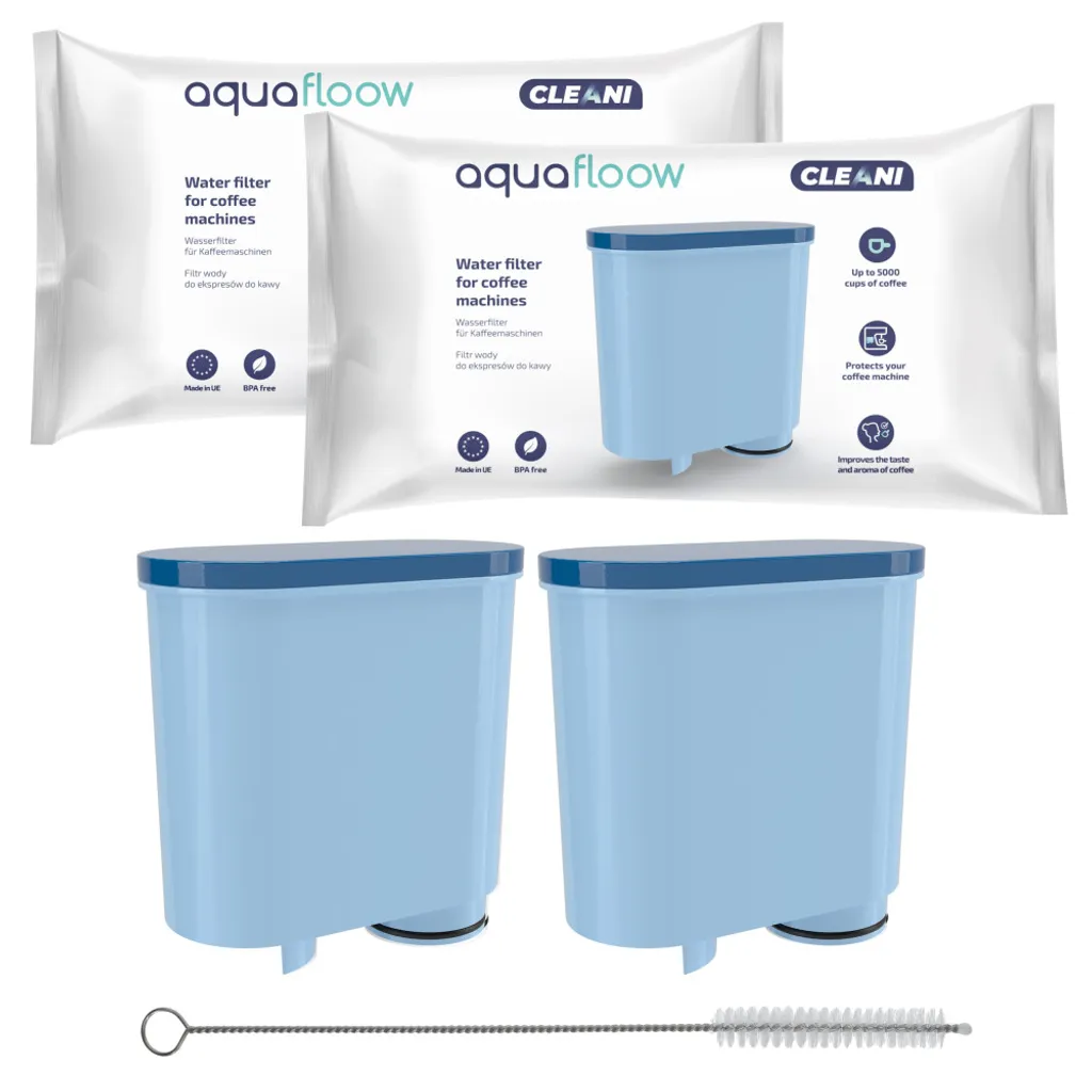 AquaFloow Set Für Philips/Saeco Kaffeemaschinen: 2x Wasserfilter, Reiniger/Reinigungsmittel 3 AquaFloow Set Für Philips/Saeco Kaffeemaschinen: 2x Wasserfilter, Reiniger/Reinigungsmittel