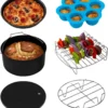 Cosori Heißluftfritteusen Zubehör 6er Set Für 5.5 L Modelle, Geeignet Auch Für Alle Anderen Marken