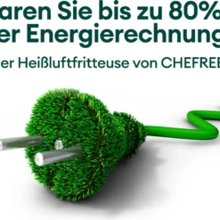 CHEFREE AFW01 Heißluftfritteuse, Mit Visuelles Fensterdesign, Kompaktfriteusen Mit 5L Fassungsvermögen Und 6 Voreingestellte Progra -Günstiges Brat Lust Geschäft 9e125e7bcabefcf4de19f9c239b02944