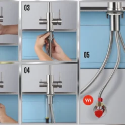 Küche Wasserfilter Wasserhahn, Trinkwasserhahn, 3 Wege Wasserhahn, Küchenarmatur, Mischbatterie Für Wasserfiltersystem -Günstiges Brat Lust Geschäft 9e1b995d57411c09de79512cf1262d9d