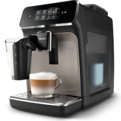PHILIPS CAFT2235 / 40 / PHI - Automatische Espressomaschine Mit Mahlwerk - 3 Getränke - LatteGo - Touchscreen - Zinkbraun -Günstiges Brat Lust Geschäft 9e9b2751e1e65203297dde2ce99b52ab