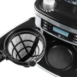 MEDION MD 15486 Kaffeemaschine Mit Mahlwerk Und Glaskanne, Wassertank: 1,5 Liter, 8 Mahlstufen, Max. 1050 Watt, Silber, Edelstahl -Günstiges Brat Lust Geschäft 9f2c20194b7378d1f88fa24ee97ffe65