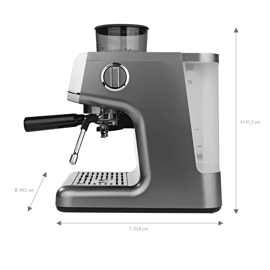 BEEM ESPRESSO-GRIND-PROFESSION Espresso-Siebträgermaschine Mit Mahlwerk + 1x ESPRESSO PERFETTO Ganze Bohne + 1x CAFÉ CREMA Ganze Bohne Espressomaschine Siebträger Maschine Barista Edelstahl Mit Mahlwerk Inkl Kaffee 9 BEEM ESPRESSO-GRIND-PROFESSION Espresso-Siebträgermaschine Mit Mahlwerk + 1x ESPRESSO PERFETTO Ganze Bohne + 1x CAFÉ CREMA Ganze Bohne Espressomaschine Siebträger Maschine Barista Edelstahl Mit Mahlwerk Inkl Kaffee – Bild 7