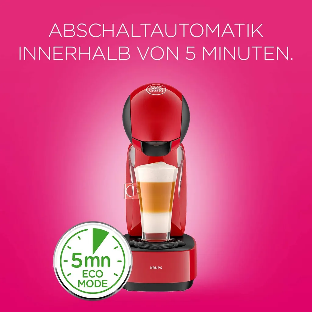 Krups Espressomaschine NESCAFÉ® DOLCE GUSTO® Infinissima KP1708, Rot 9 Krups Espressomaschine NESCAFÉ® DOLCE GUSTO® Infinissima KP1708, Rot – Bild 7