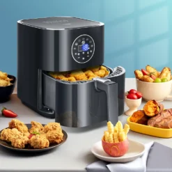 Aigostar Mini Cube -3,5L, 7 In 1 Heißluftfritteuse Heisluft Airfryer Mit Schneller Luftzirkulation Und 60 Min Timer, Auto-Off Sicherheitssensoren Fritteuse, Antihaft-Korb, Schwarz -Günstiges Brat Lust Geschäft a562af4e9dcf3b38202e81e81b6f9e66