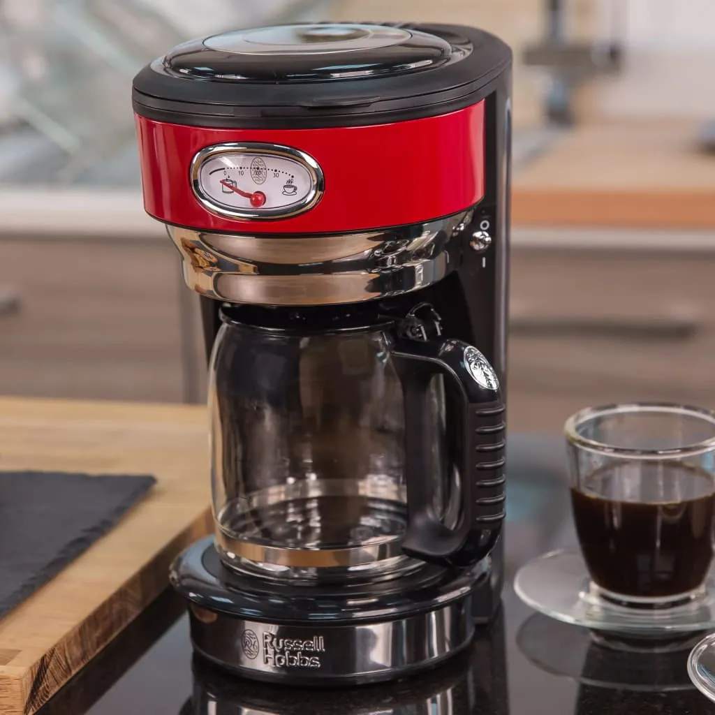 Russell Hobbs 21700-56 Retro Ribbon Red Kaffeemaschine 9 Russell Hobbs 21700-56 Retro Ribbon Red Kaffeemaschine – Bild 7