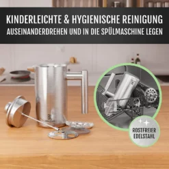 Bjørn Liebdhal French Press Edelstahl Kaffeemaschine Auch Für Camping : 0.6 Liter -Günstiges Brat Lust Geschäft a67145fe7c7d8c653241700bf3e03be7