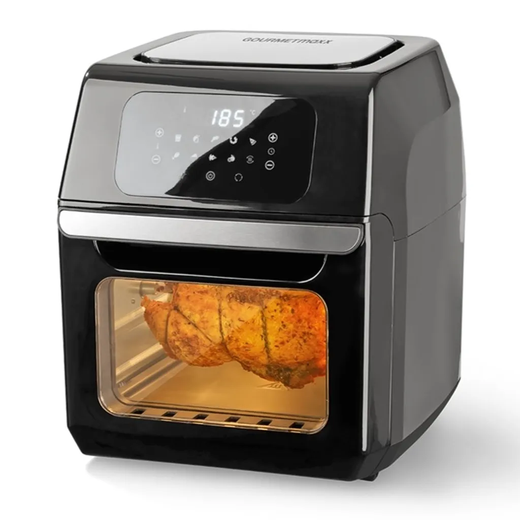 GOURMETmaxx Heißluft-Fritteuse Digital - 12l - 1800W Heißluft Fritteuse Fettfrei 12L Friteuse Airfryer Digital Drehgrill XL Fritöse 11 GOURMETmaxx Heißluft-Fritteuse Digital - 12l - 1800W Heißluft Fritteuse Fettfrei 12L Friteuse Airfryer Digital Drehgrill XL Fritöse – Bild 9