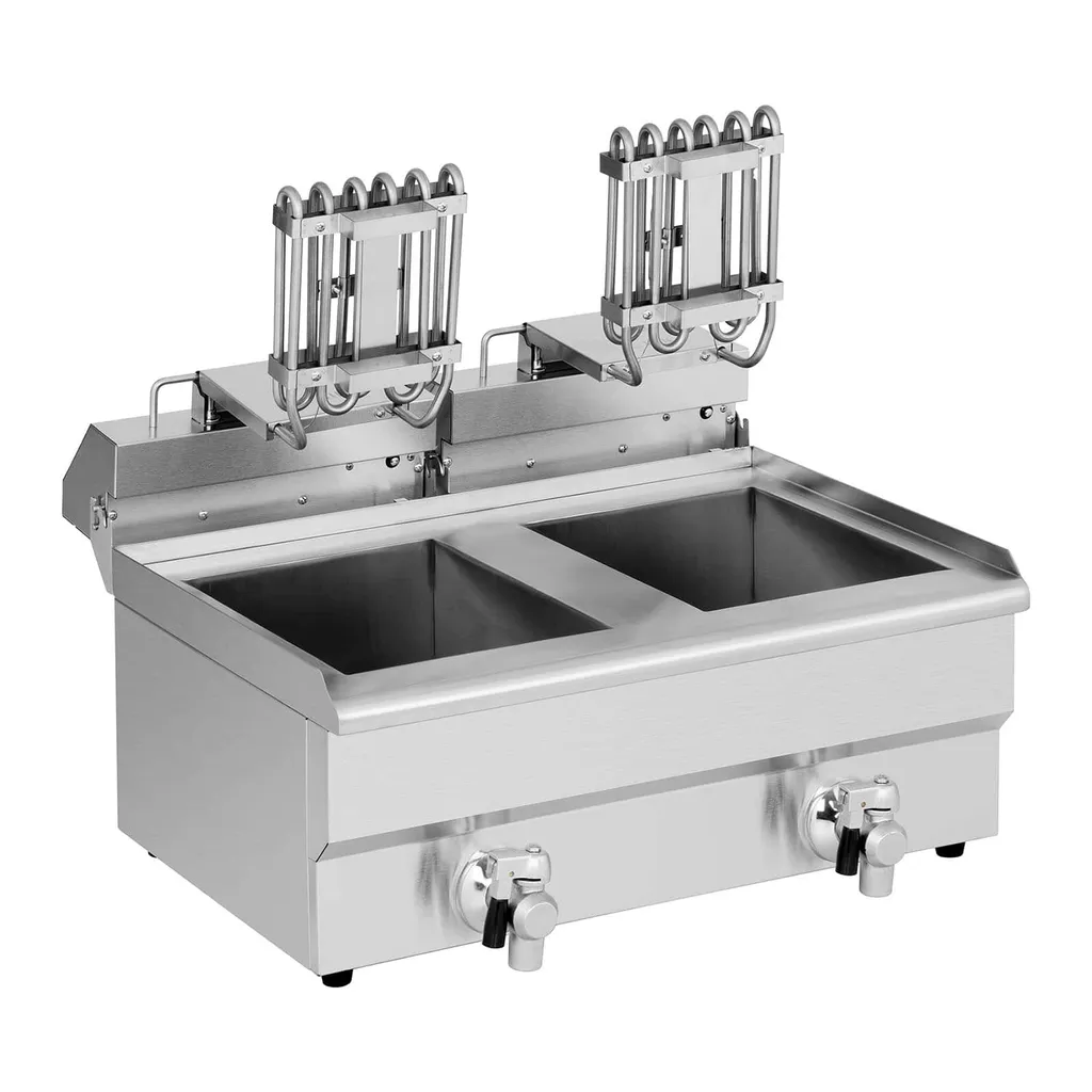 Friteuse Edelstahl Doppel Fritteuse Fritöse Elektro 2 X 11 L Gastronomie 6000 W 9 Friteuse Edelstahl Doppel Fritteuse Fritöse Elektro 2 X 11 L Gastronomie 6000 W – Bild 7
