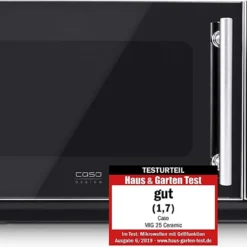 CASO | MIG25 Ceramic 2-in-1 Mikrowelle Mit Grill | Keramikboden Und Inverter-Technologie, 900 W, 1000 W Grill, 25 L, Design Edelstahl, Verspiegelt -Günstiges Brat Lust Geschäft aba1418eb207f638999a79bd7c221274