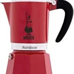 Bialetti Rainbow, Italienische Espresso-Kaffeemaschine, Aluminium, 3 Tassen, Rot -Günstiges Brat Lust Geschäft ad0562b2233c3350ed971b39958ffcec