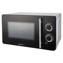 MEDION 2in1 Mikrowelle Mit Grill (20 Liter, 700 Watt, 800 Watt Grill, 5 Leistungsstufen, 3 Kombi-Stufen, Auftaufunktion, MD10495) Schwarz / Silber -Günstiges Brat Lust Geschäft ae8322a25e6d579b73791276c67de7fb