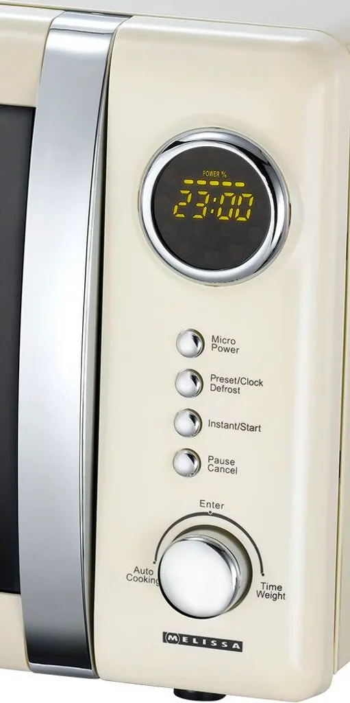 Melissa 16330108 CLASSICO Retro 20 Liter Mikrowelle Creme 7 Melissa 16330108 CLASSICO Retro 20 Liter Mikrowelle Creme – Bild 5