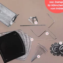 GOURMETmaxx Heißluft-Fritteuse Digital - Fritteuse, Ofen & Drehgrill In Einem - Heißluftfritteuse - Schwarz XXXL Heißluft Fritteuse Airfryer Digital Backofen Fettfrei Drehgrill 9L Pommes -Günstiges Brat Lust Geschäft ae9f0af411211bfca78a4fad43c42a5f