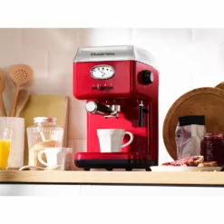 Russell Hobbs Espressomaschine Retro Rot Siebträger (15 Bar, 2 Tassen-Einsätze, 1,1l Abnehmbarer Wassertank, Dampf-Milchschaumdüse, Portionierlöffel Mit Tamper) Kaffeemaschine -Günstiges Brat Lust Geschäft af29eafb4e15e0afe1a3f013cde78695