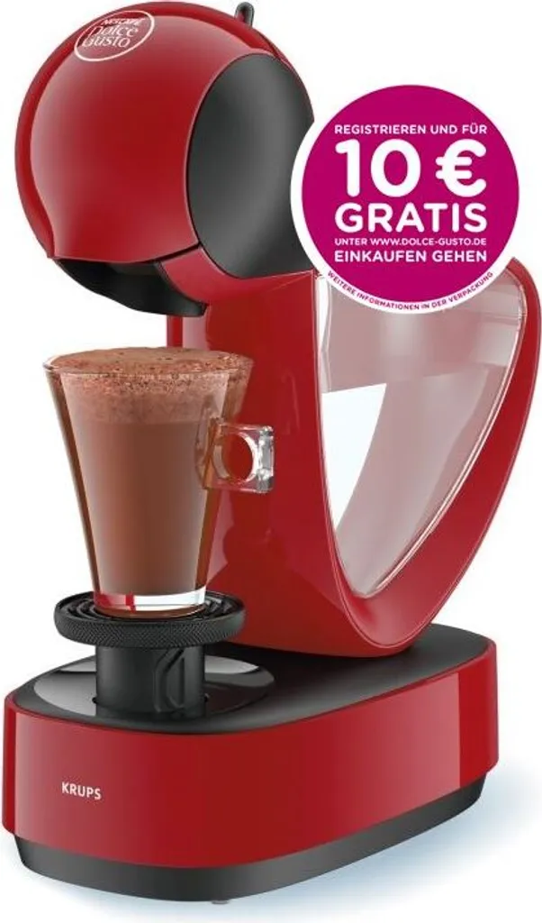 Krups Espressomaschine NESCAFÉ® DOLCE GUSTO® Infinissima KP1708, Rot 3 Krups Espressomaschine NESCAFÉ® DOLCE GUSTO® Infinissima KP1708, Rot