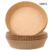 100 Stück Heißluftfritteuseneinlagen Fritteusenpadpapier Backpapier Dampfgarerpapier Padstanzer Braun -Günstiges Brat Lust Geschäft b9135a7182f31f17279b3a8524c3433f