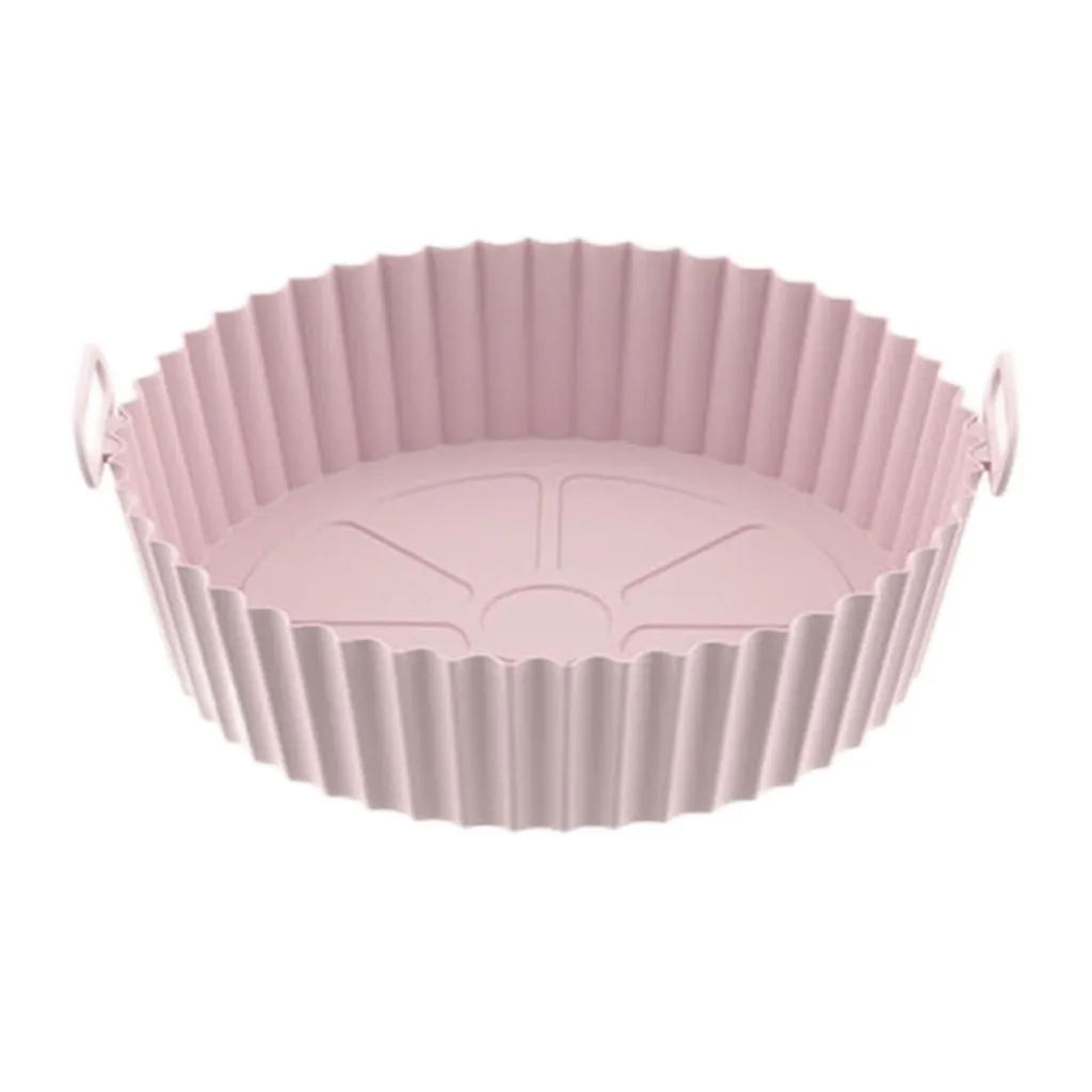 Heißluftfritteuse Matte Silikon Topf Ofen Backblech Gebratene Pizzamatte Ersatz Gril (Rosa) 4 Heißluftfritteuse Matte Silikon Topf Ofen Backblech Gebratene Pizzamatte Ersatz Gril (Rosa) – Bild 2