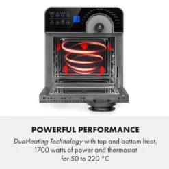 AeroVital Cube Chef Heißluftfritteuse 1700W 14l 16 Programme Schwarz -Günstiges Brat Lust Geschäft b99515d368688e9d4d5a9795d224f21c