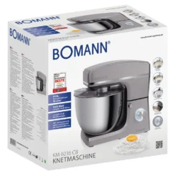 Bomann Knetmaschine KM 6036 CB Titan, 10 Liter Edelstahlschüssel, 6,5 Kg, NEU -Günstiges Brat Lust Geschäft b9ec2906a3c301725ae7530477635475