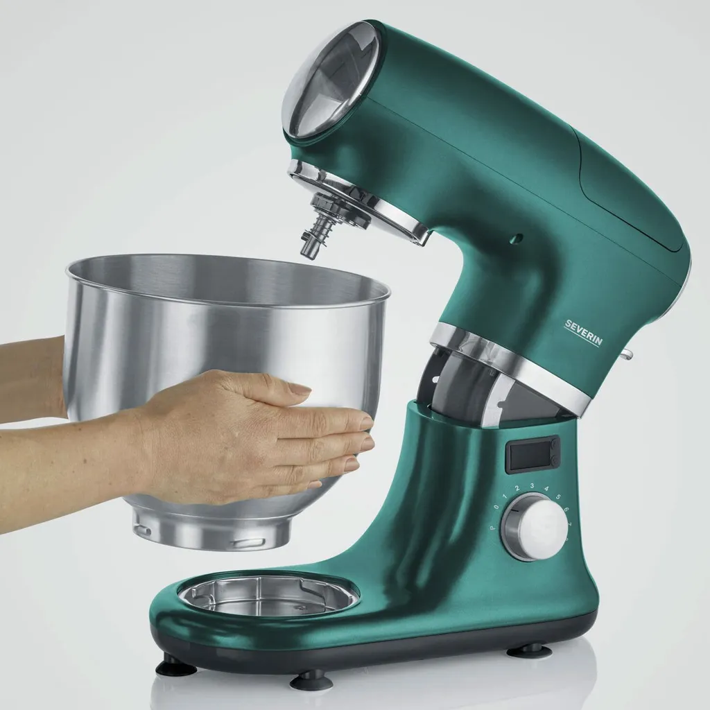 SEVERIN Küchenmaschine - Grün Limited Edition KM 3896 Aus Edelstahl, Matt-Grün Edelstahl Gebürstet Schwarz 11 SEVERIN Küchenmaschine - Grün Limited Edition KM 3896 Aus Edelstahl, Matt-Grün Edelstahl Gebürstet Schwarz – Bild 9