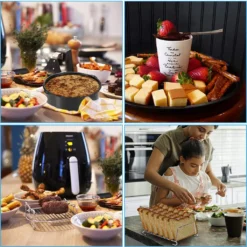 Zubehör Heißluftfritteuse, 8 Zoll 14 Stück Zubehörset Für Airfryer Fritteusen Für COSORI Ninja Philips Tefal Für Luftfritteuse 3.7QT-6.8QT -Günstiges Brat Lust Geschäft bc8ff27e78f3da42c34b13471118bf0a