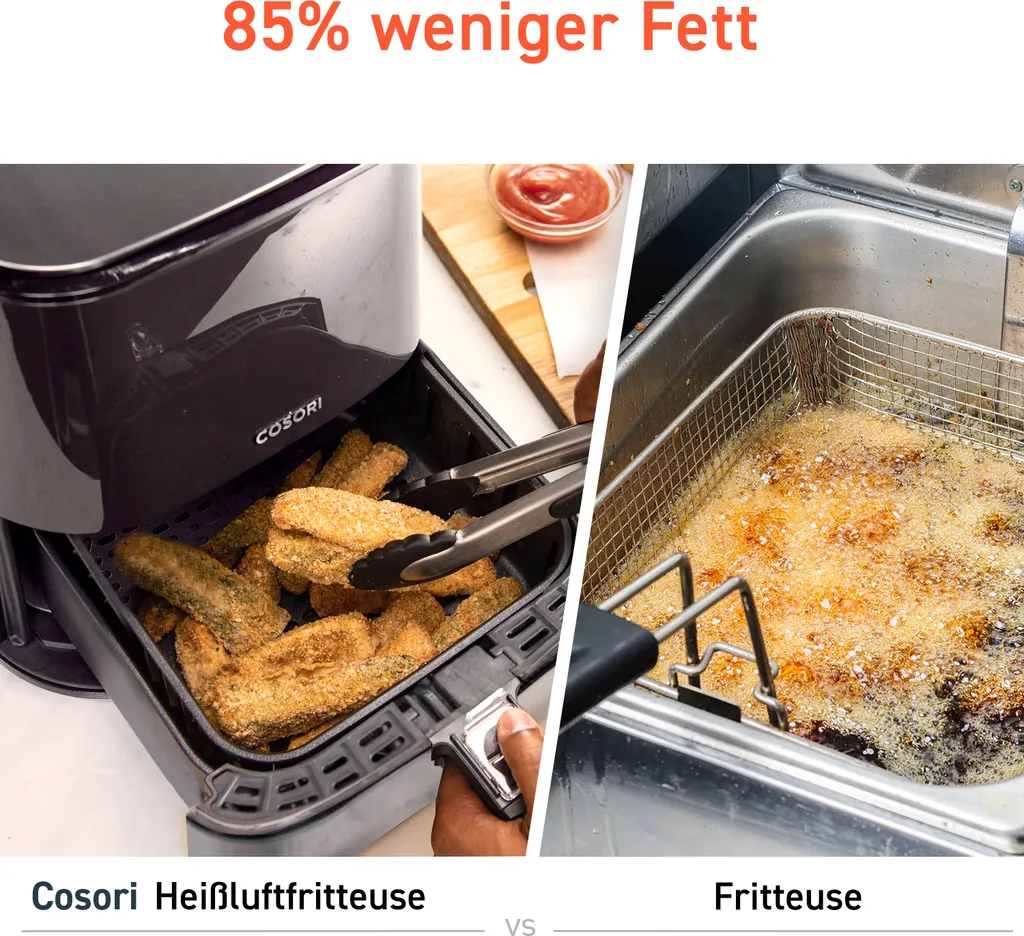 Cosori 5.5L XXL Heißluftfritteuse Mit Dörr-Funktion 8 Cosori 5.5L XXL Heißluftfritteuse Mit Dörr-Funktion – Bild 6