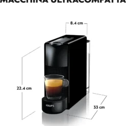 Krups Nespresso Essenza Mini XN1108 - Kaffeetassenmaschine - Schwarz 9 Krups Nespresso Essenza Mini XN1108 - Kaffeetassenmaschine - Schwarz -Günstiges Brat Lust Geschäft bee2b32118ad7ee31db971ee8af0ac38